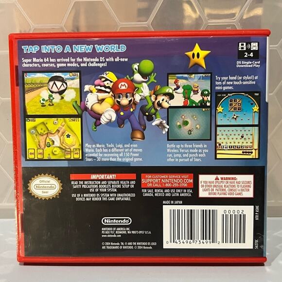 DS Super Mario 64 Nintendo DS Preowned Retro - Picture 2 of 6